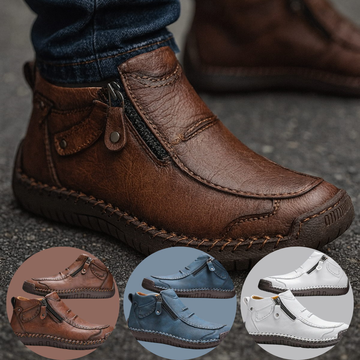 Monarch Wear | Ergonomische Schuhe mit Reißverschluss – AlignWalk™