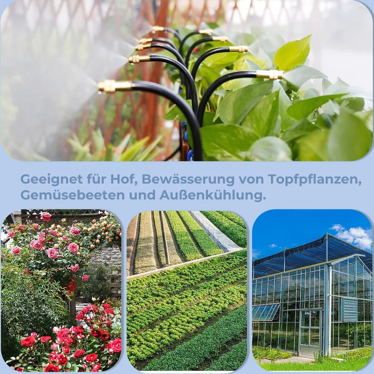 Hochdruck-Garten-Sprühsystem - MistFlow™