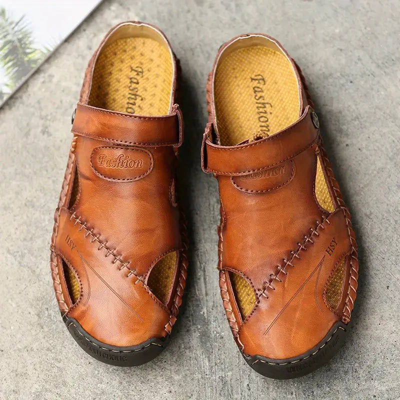 Monarch Wear | Weiche Premium-Ledersandalen für Herren – CloudWay
