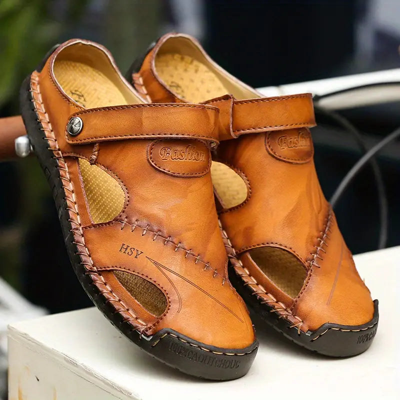 Monarch Wear | Weiche Premium-Ledersandalen für Herren – CloudWay
