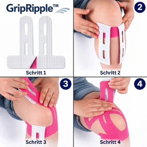 GripRipple™ – Vorgestanzte Kinesiotapes für das Knie