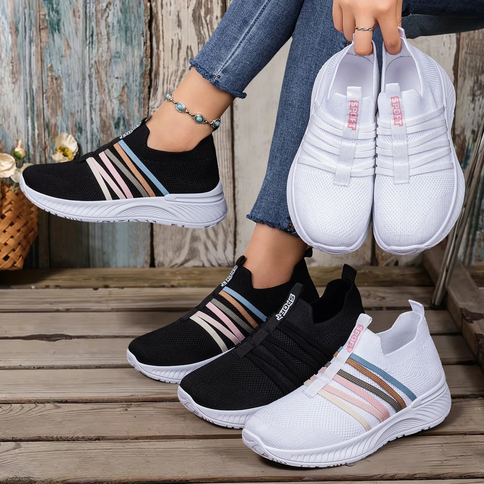 Claire™ │ Komfortable und rutschfeste Sneaker