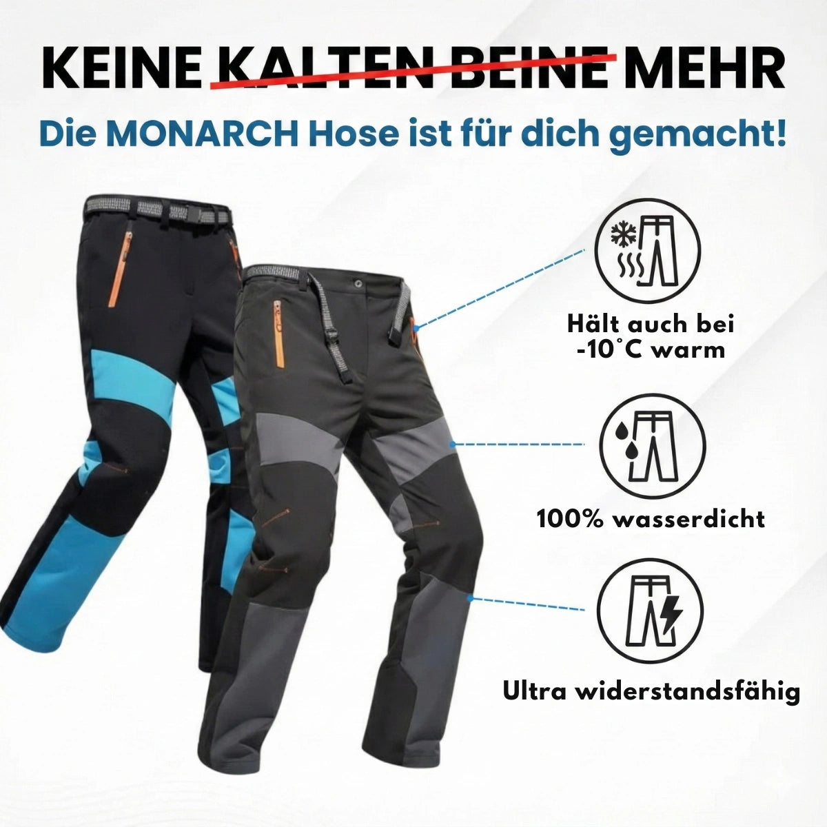 Wasserdichte, unverwüstliche Outdoor-Hose – TitanWear™ - [2 ZUM PREIS VON 1]