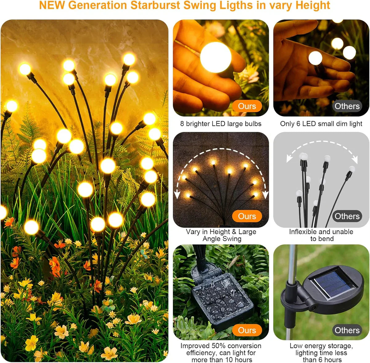 Flexible Gartenäste mit Beleuchtung – GlowStems™