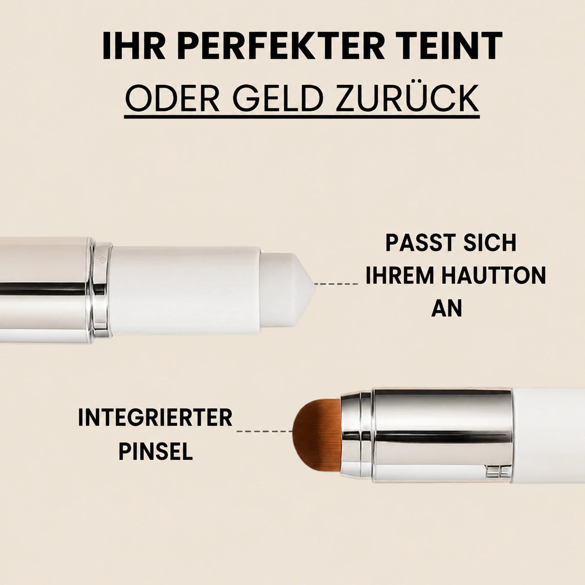 Monarch Wear | Intelligente Foundation – Integrierter Pinsel & Anpassungsfähige Pigmente – SkinMatch™